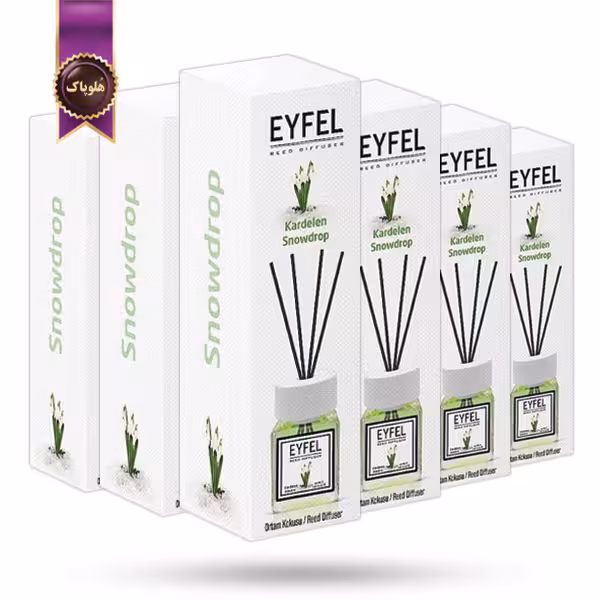 6 عدد خوشبوکننده هوا ایفل EYFEL مدل گل برفی Snowdrop حجم 120 میلی لیتر   (اورجینال)