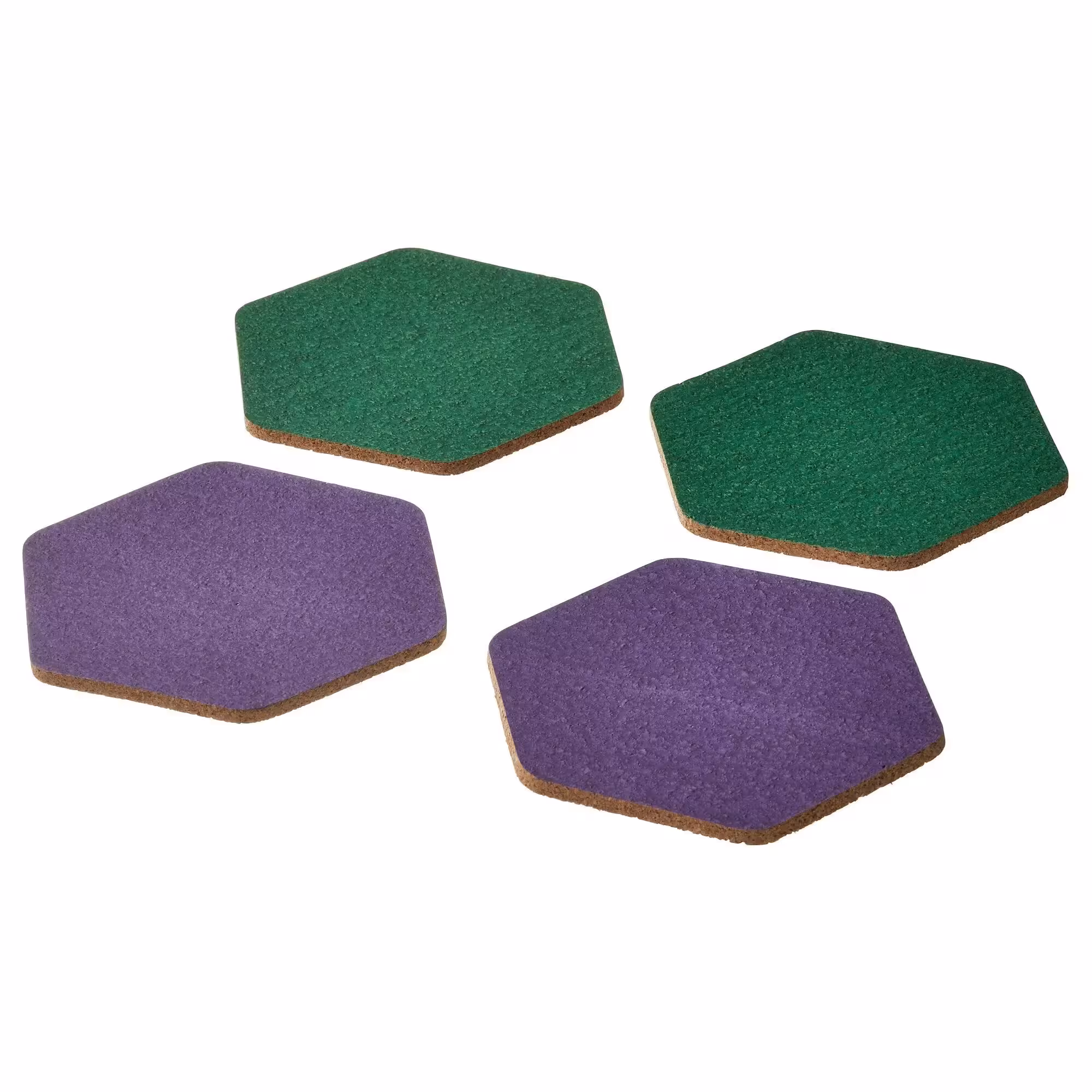 زیرلیوانی ایکیا مدل TABBERAS کد 105.520.05 سایز 10x10 سبز- بنفش 4 عددی