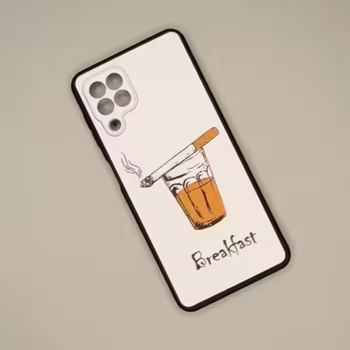 قاب A22 سامسونگ مدل عکس دار Breakfast