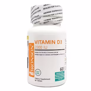 ویتامین د3    2000 واحد VITAMIN D3 2000 BRONSON
