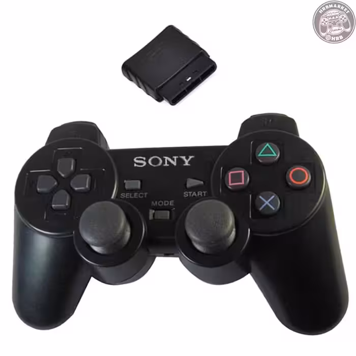 دسته بازی PS2 بی سیم مشکی | PS2 Joystick Game wireless