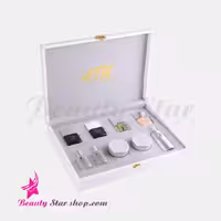 ست کاشت ناخن حرفه ای تیک به همراه کیف چرم و ماسک 9 عددی