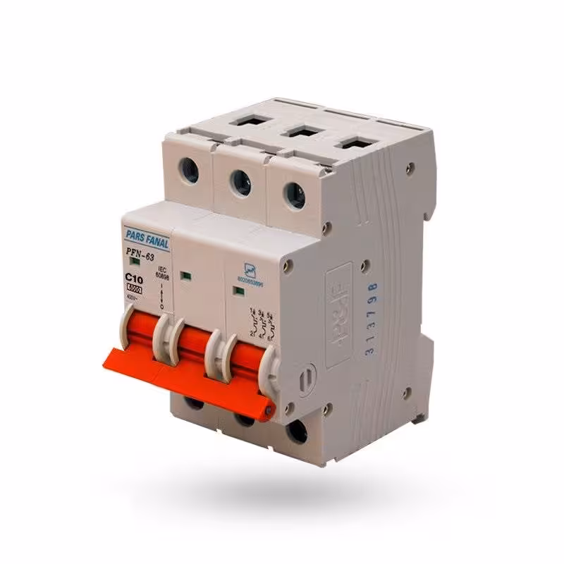 فیوز مینیاتوری سه فاز 10 آمپر پارس فانال مدل C10