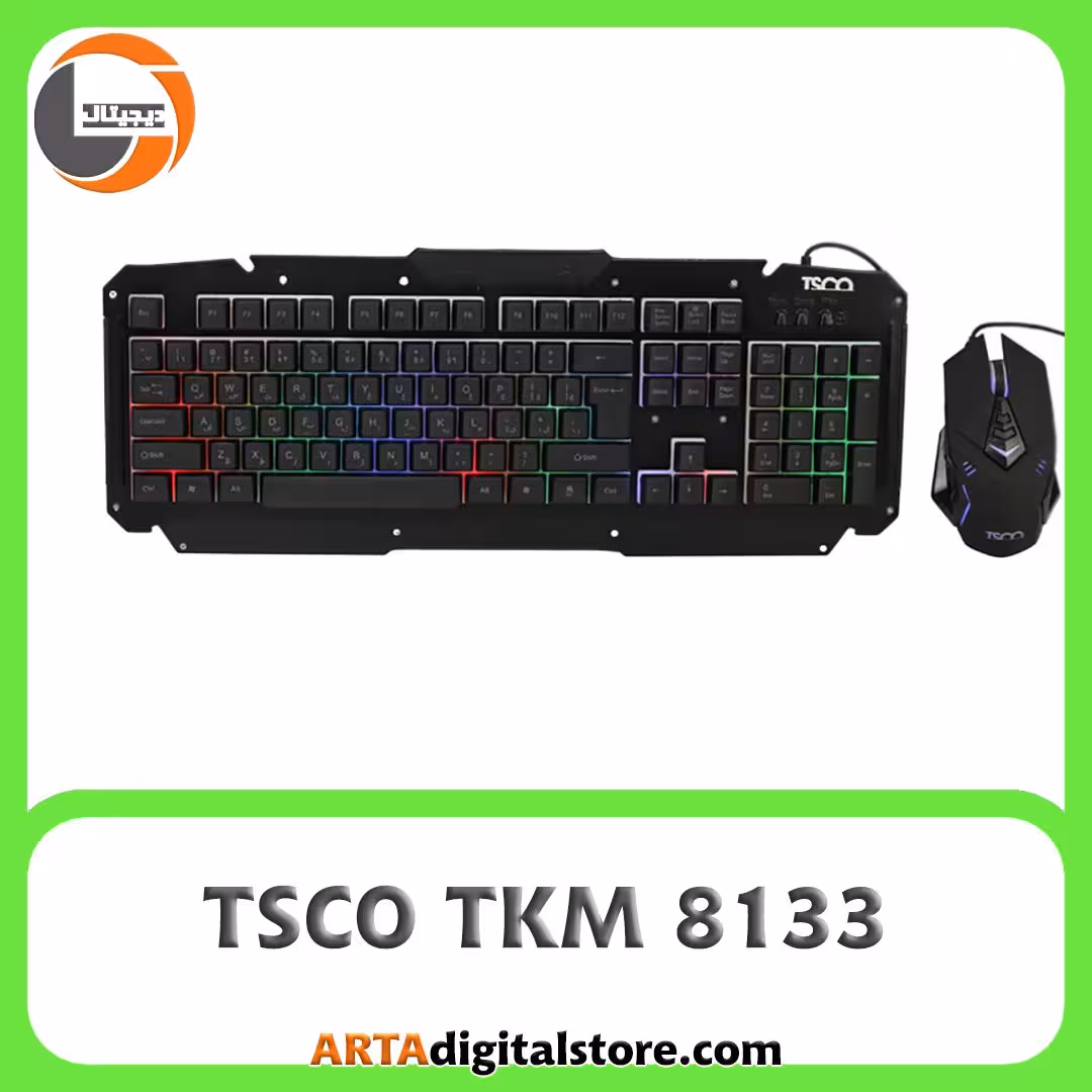 موس و کیبورد گیمینگ تسکو TSCO TKM 8133 Black