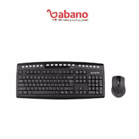 کیبورد و ماوس بی سیم ای فورتک مدل 9100F