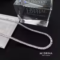 گردنبند تنیسی باگتی کریستال سواروسکی 47 سانت Swarovski