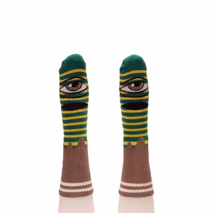 جوراب Toymachine مدل Sect سبز زرد