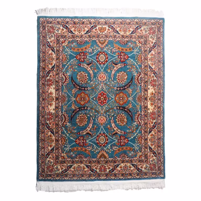 فرش دستباف سه متری مدل برگ داسی کلارک کد 40206136