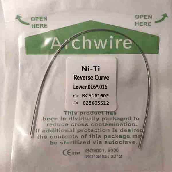 سیم ریورس ارتودنسی| Reverse Curve NiTi Orthodontic Wire
