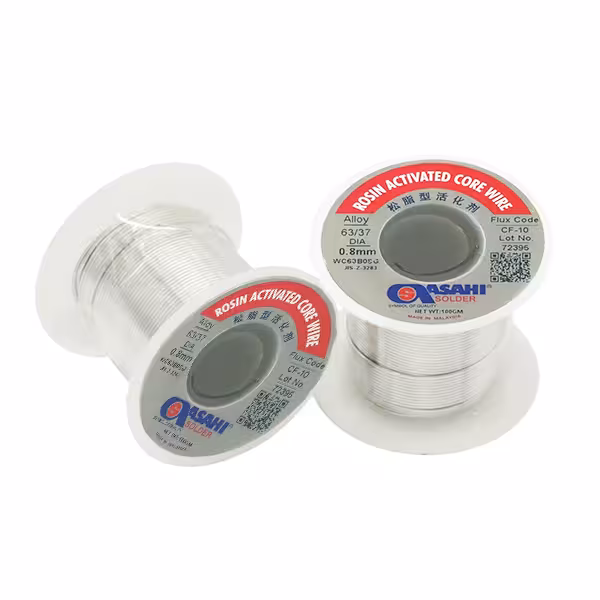 سیم لحیم آساهی 0.8 میلی متر 100gقلع 100 گرمی asahi cf-10