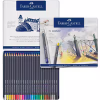 مداد رنگی 24 رنگ فابر کاستل Faber-Castell مدل Goldfaber