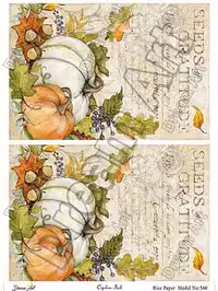 دکوپاژ برنجی(الیافی)دریم آرت کد 560 طرح کدو