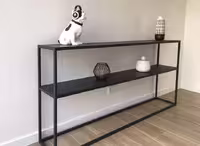 میز کنسول چوب و فلز کد روستیک  8677