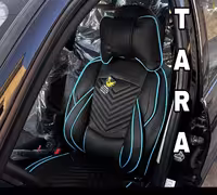 روکش صندلی چرم تارا طرح نیولاماری(پاپیونی)سنگین درجه1باگارانتی دارای پدطبی سروگودی کمرvipخلبانی کوالیتی بالاوعالی مناسب تارا