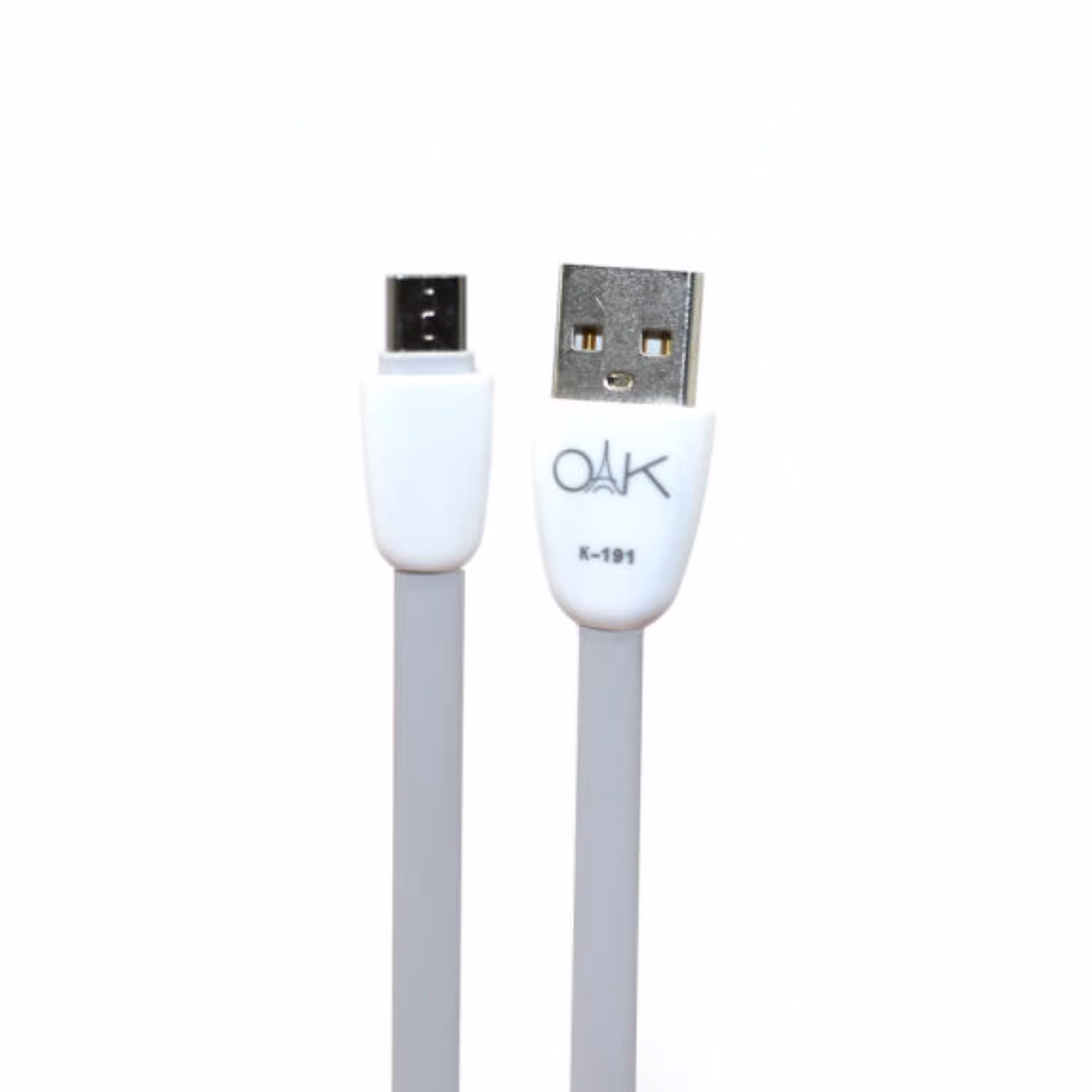 کابل تبدیل USB به microUSB اوآک مدل K-191 طول 1 متر رنگ سفید 