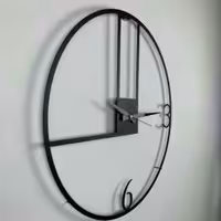 ساعت مدرن دیواری H240 فلزی با رنگ کوره ای استاتیک با سفارش سازی اندازه و رنگ