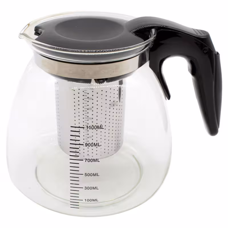 قوری شیشه ای پیرکس مدل SY-118 ظرفیت 1100 میلی لیتر