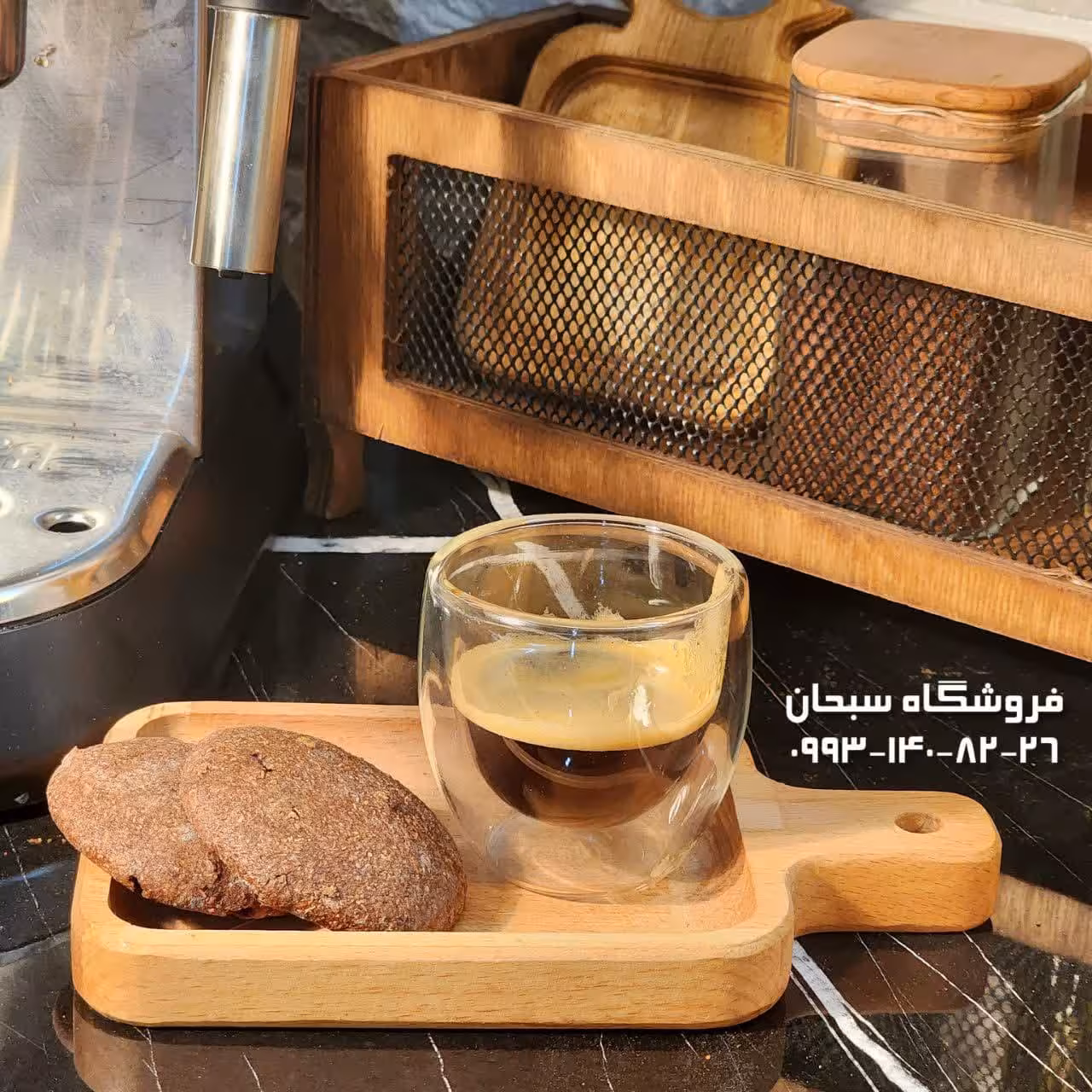 زیر لیوانی راکتی چوب راش