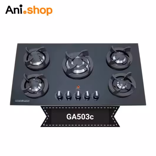 اجاق گاز رومیزی 5 شعله شیشه ای جانا مدل g503