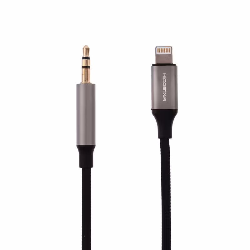 کابل تبدیل لایتنینگ به AUX هایکواستار مدل HS-A402 طول 1 متر