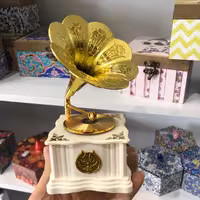 جعبه موزیکال طرح گرامافون