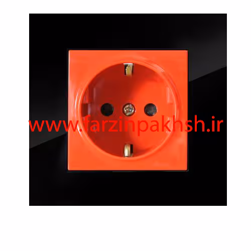 پریز ارت محافظ دار UPS توکار دلند مدل آسا پلکسی مشکی