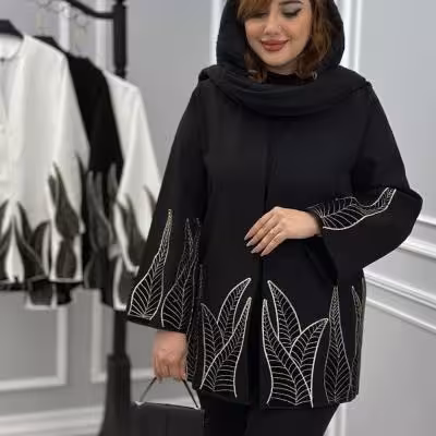 مانتو عیدانه برگی