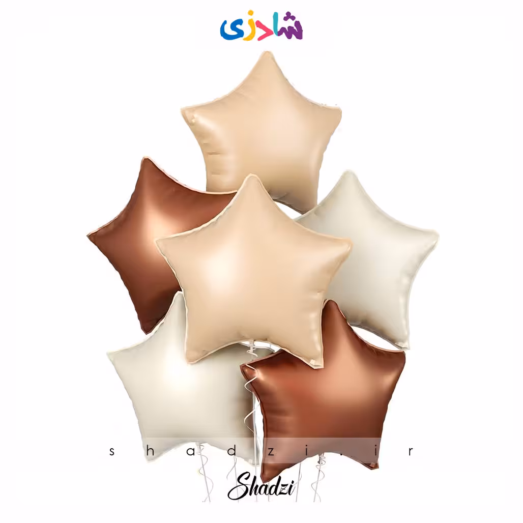 بادکنک فویلی ستاره رنگ نود