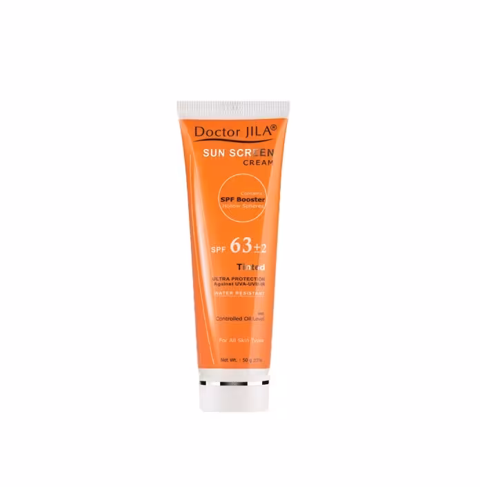 کرم ضد آفتاب پوست چرب و مختلط SPF63 دکتر ژیلا