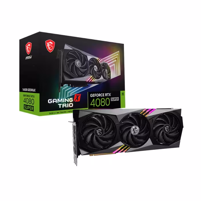 کارت گرافیک ام اس ای GeForce RTX 4080 SUPER 16GB GAMING X TRIO