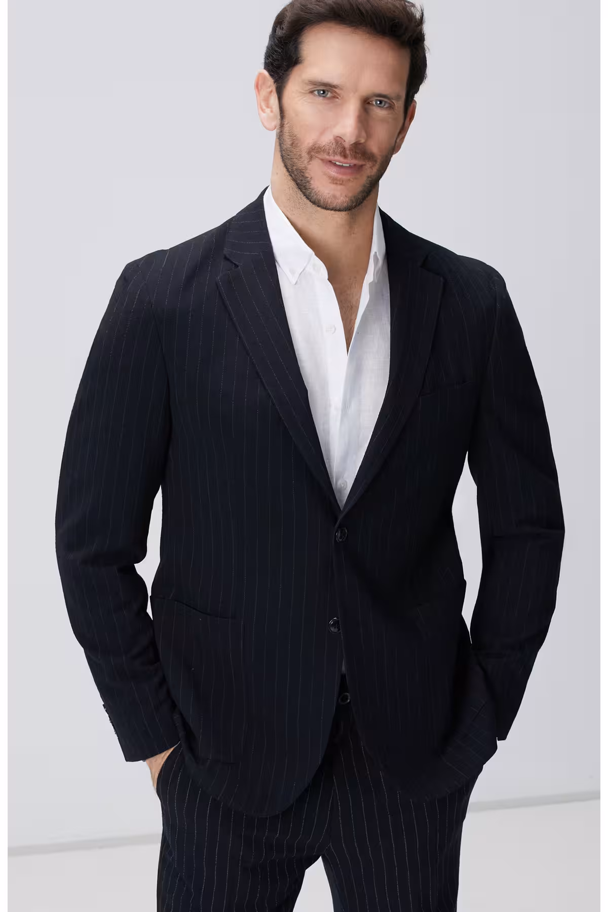 کت وشلوار مردانه و شلوار مخلوط پشم راه سیاه Network