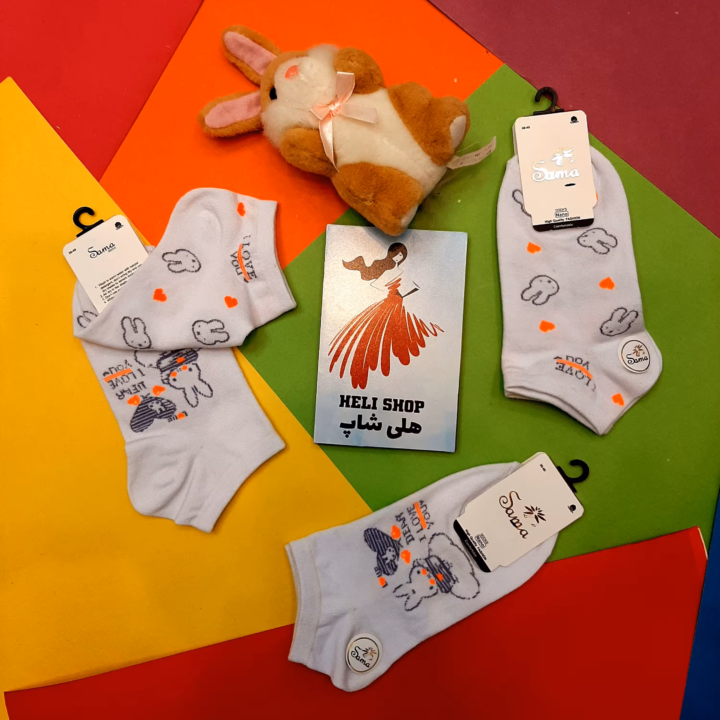 جوراب فانتزی خرگوش تابه تا 