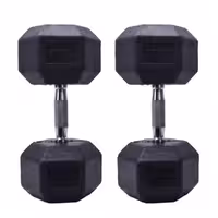 دمبل 6 ضلعی طرح چرم 25 کیلویی MAXWELL (بسته 2 عددی)