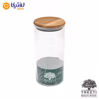 ظرف ادویه شیشه ای با درب چوبی تیریتی مدل G 5012