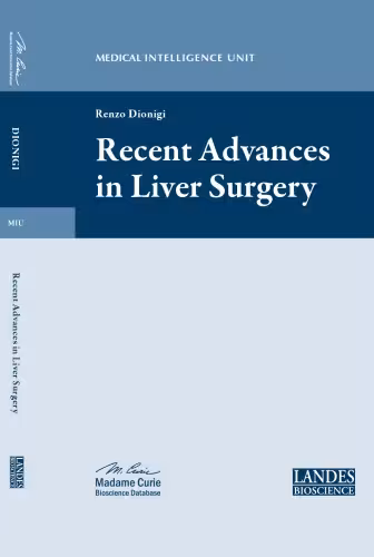 خرید و دانلود نسخه کامل کتاب Recent Advances in Liver Surgery