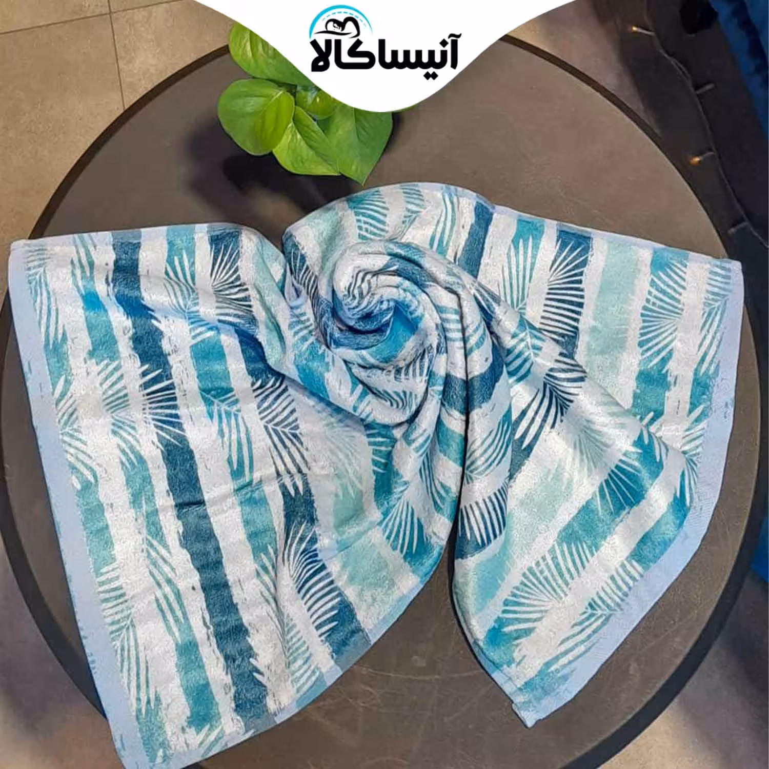 حوله دستی برق لامع مدل جونیور طرح گندمی