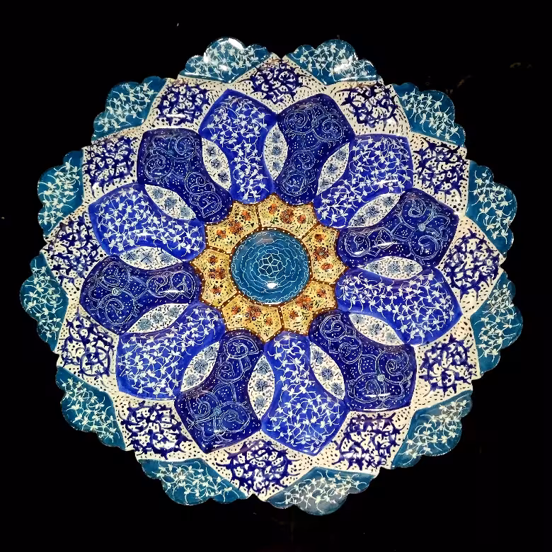 بشقاب میناکاری 25 سانتی (کد32)