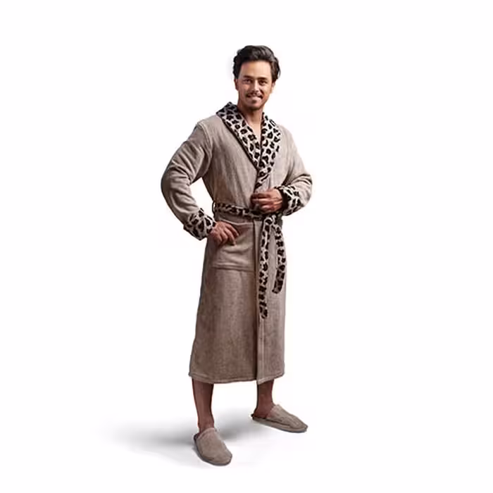 حوله جگوار خاکی سایز M - حوله لباسی مدارنه اسپرت