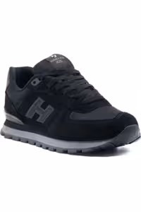 کفش اسپرت چرم اصل مشکی Unisex – 730