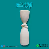 قالب شمع استوانه شیار دار وسط گره20سانت