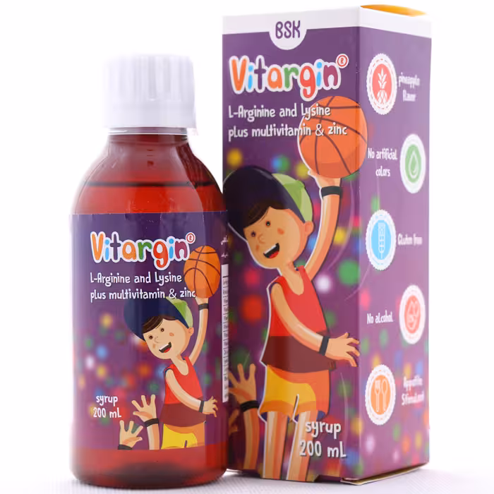 شربت ویتارژین بی اس کا 200 میلی لیتری