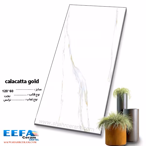 سرامیک calacatta gold 120*60 ایفا سرام