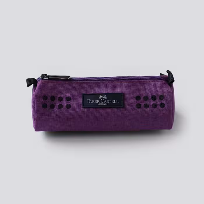 جامدادی تک زیپ گریپ بنفش فابرکاستل (FABER-CASTELL)