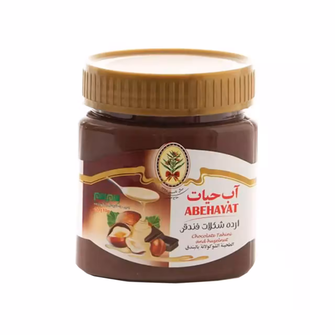 ارده ممتازشکلاتی فندوقی آب حیات 400گرمی
