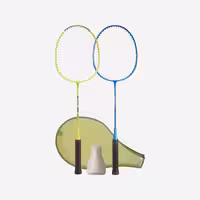 راکت بدمینتون دکتلون – پرفلای Perfly Adult Badminton Racket Set – Yellow/Blue – Fun Br130