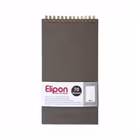 دفتر یادداشت خبرنگاری 70 برگ سیمی جلد چرم الیپون طرح 3