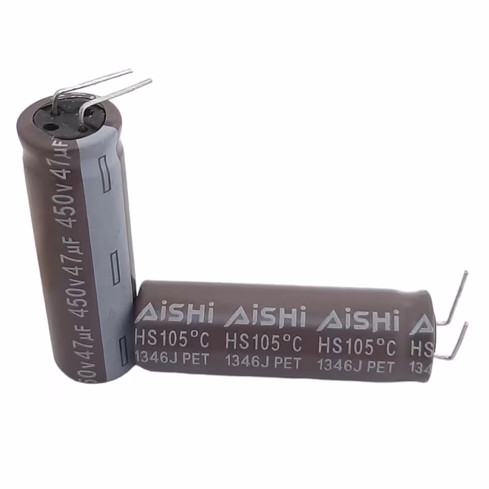خازن الکترولیت 47 میکرو فاراد 450 ولت Aishi
