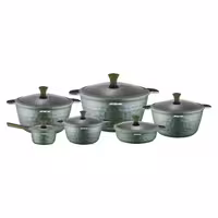 سرویس قابلمه 12 پارچه عرشیا مدل الماس سبز CO110-2971