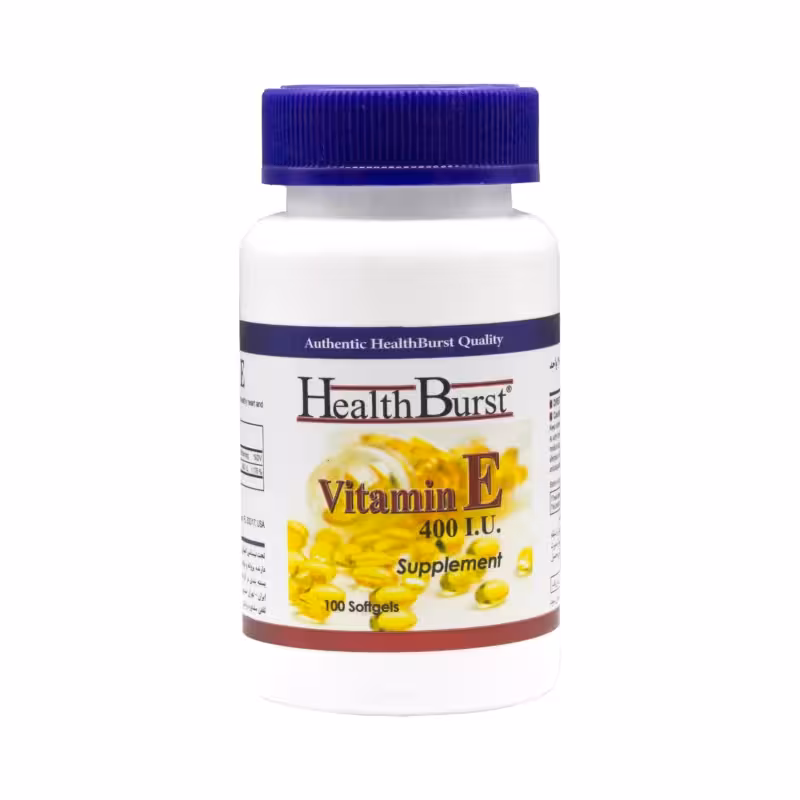 کپسول ژلاتینی ویتامین ای 400 واحد 100 عددی هلث برست