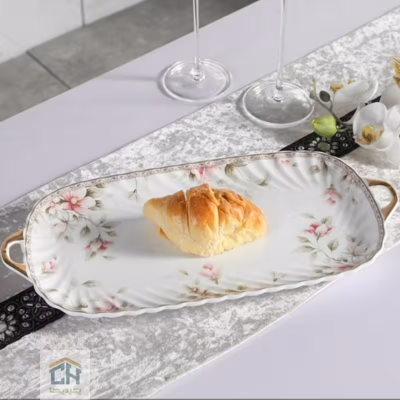 رولت خوری چینی بزرگ گلدکیش طرح Sweety مدل GK701122